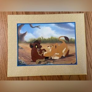 Vintage Disney's 2004 the Lion King 2 Exclusive Commemorative Lithograph